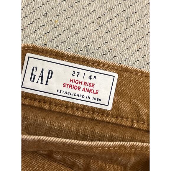 GAP High Stride Wide-Leg Ankle Jeans, summer spice, size 4, MSRP $79.95 - Picture 10 of 14